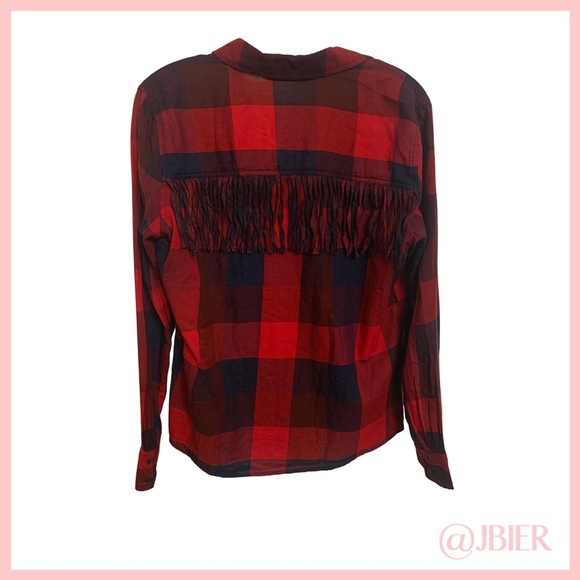 Zara Basic Fringe Flannel - Picture 2 of 5